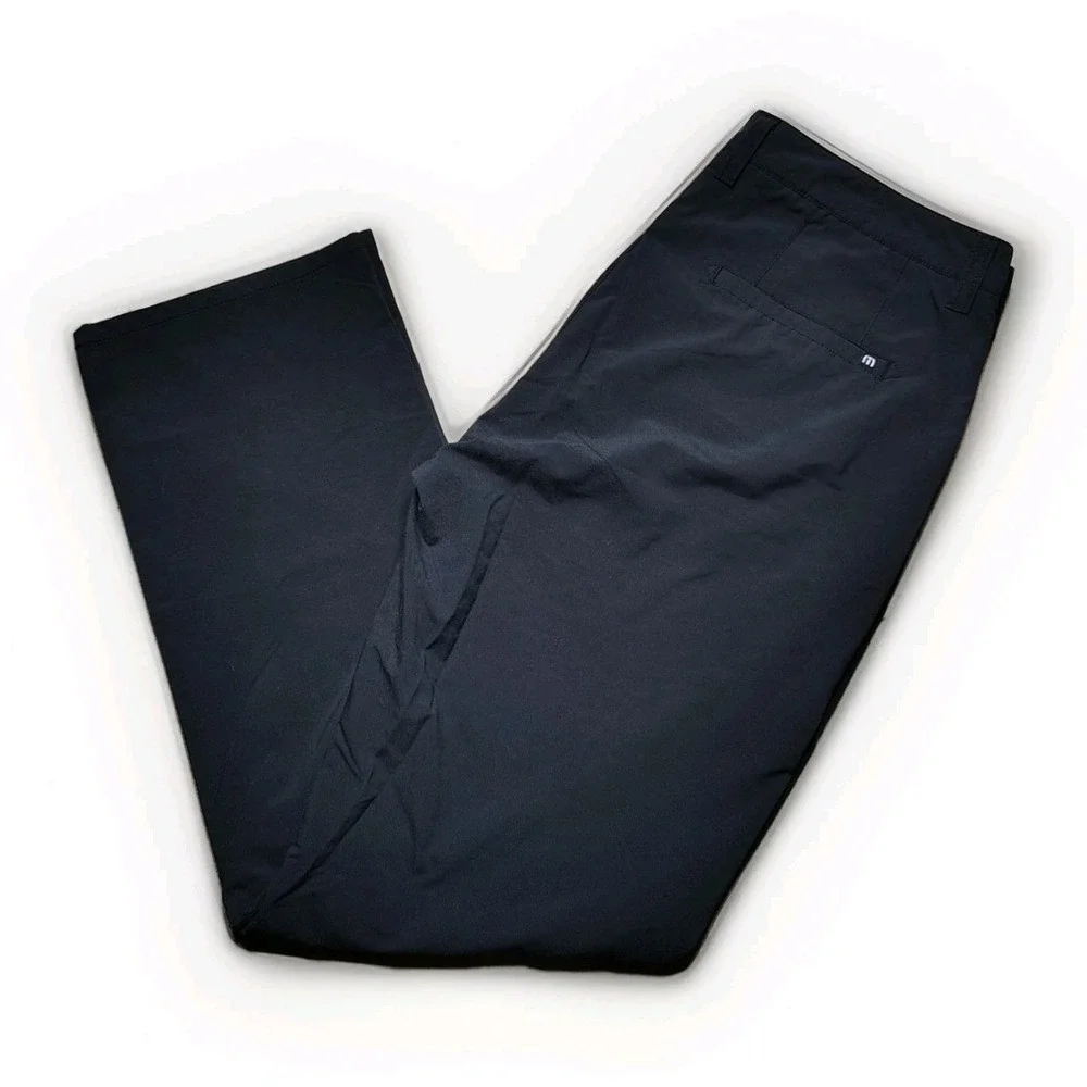 Travis Mathew Pants Mens 36x31 Black Open To Close Golf Performance Casual Chino